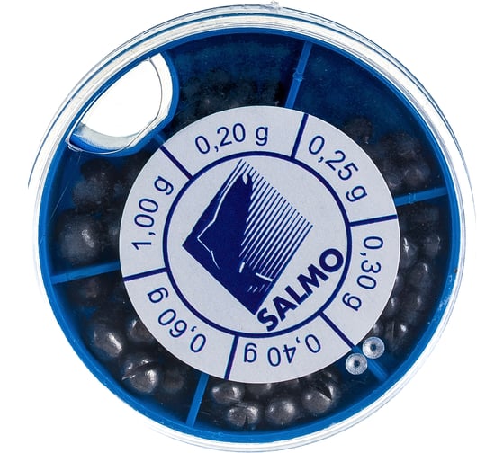 Набор грузил Salmo ДРОБИНКА PL 6 секций, стандартные 070г 1007-ST70