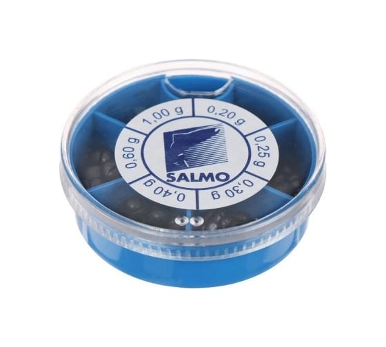 Набор грузил Salmo ДРОБИНКА PL 6 секций, стандартные 120г, 1007-ST120