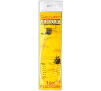 Флюорокарбоновые поводки с вертлюгой и застежкой Salmo, 22кг, 50см FL-22-50