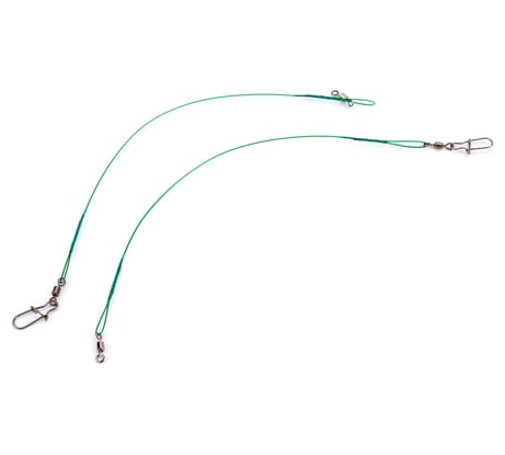 Стальные поводки Lucky John SSW, вертлюг и вертлюг с застежкой, 6 кг, 15 см, 1x7 7071-150