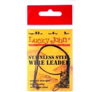 Стальные поводки Lucky John SSW, вертлюг и вертлюг с застежкой, 6 кг, 23 см, 7x7 7086-230