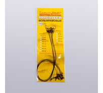 Вольфрамовые поводки LUCKY JOHN, вертлюг и застежка, 09 кг, 25 см, 10 шт. WF7302-250