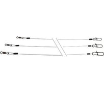 Титановые поводки LUCKY JOHN LJ Pro Series, вертлюг и застежка, d 0.30 мм, 10 кг, 20 см, 2 шт. LJP7310-020