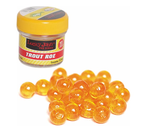 Искусственные съедобные насадки LUCKY JOHN LJ Pro Series TROUT ROE, икра, 6.0 мм, 60 шт. 140205-001