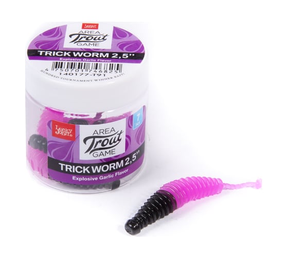 Съедобные искусственные слаги LUCKY JOHN LJ Pro Series TRICK WORM, 2.0 дюйма (5.0 см), цвет T91, 10 шт. 140160-T91