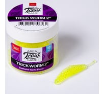 Съедобные искусственные слаги LUCKY JOHN LJ Pro Series TRICK WORM, 2.0 дюйма (5.0 см), цвет 071, 10 шт. 140160-071