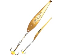 Вертикальная зимняя блесна Lucky John S-2-Z, с цепочкой и тройником, цвет G, 4 г, блистер 82752-G