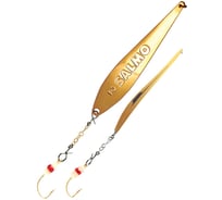 Вертикальная зимняя блесна Lucky John S-2-Z, с цепочкой и крючком, цвет G, 3.5 г, блистер 82751-G