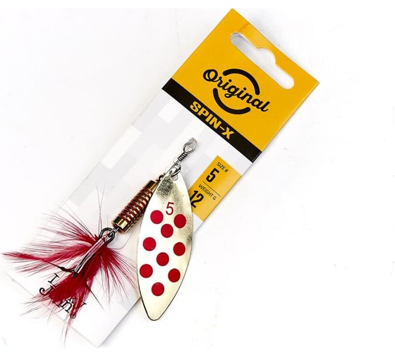 Вращающаяся блесна LUCKY JOHN SPIN X LONG 05, цвет GR, 12.0г LJSL05-GR