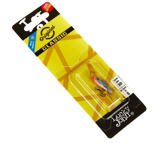 Балансир Lucky John CLASSIC 3, тройник, длина 30 мм, цвет 15H, блистер 81301-15H