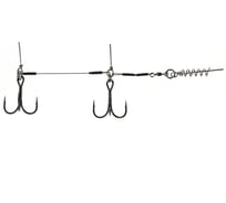 Стальная оснастка LUCKY JOHN STINGER SSW 1х7, 3.5+8.0 см, тройники № 02/0, 1 шт. LJP7401-XL