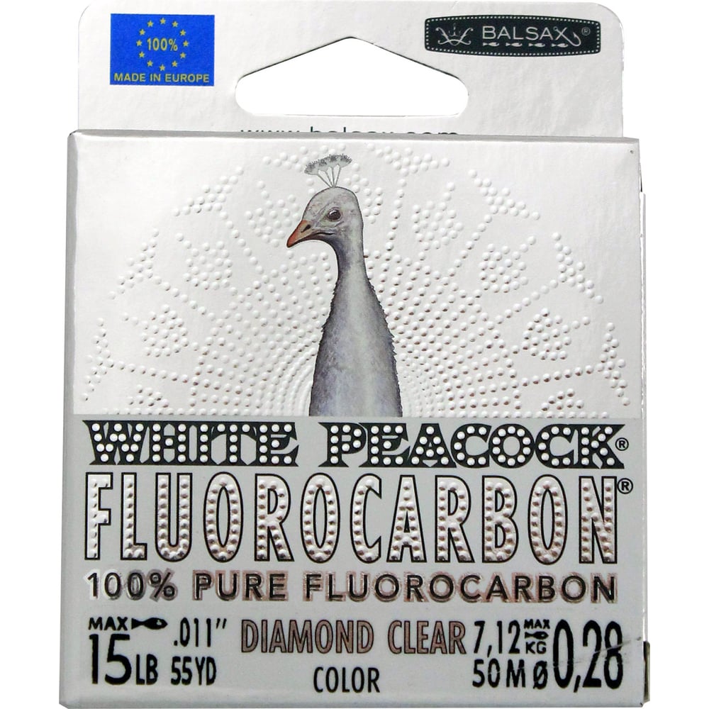 Леска Balsax WHITE PEACOCK BOX флюорокарбон 0077491 - выгодная цена ...