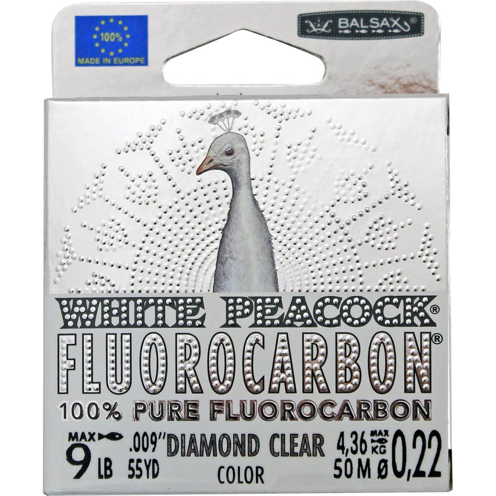 Леска Balsax WHITE PEACOCK BOX флюорокарбон 0077489 - выгодная цена ...
