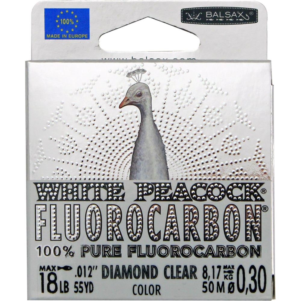 Леска Balsax WHITE PEACOCK BOX флюорокарбон 0077492 - выгодная цена ...