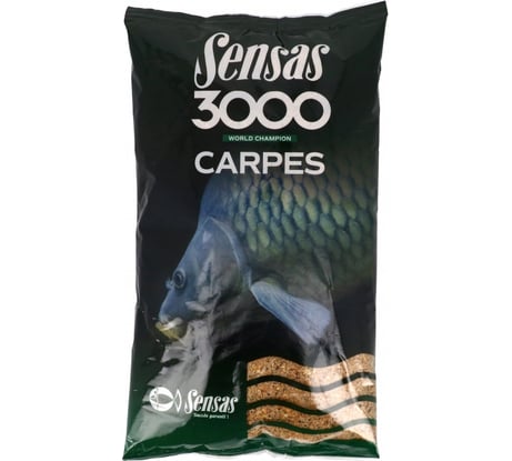 Прикормка SENSAS 3000 CARP 1 кг 00681