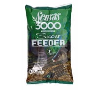 Прикормка SENSAS 3000 Super FEEDER RIVER Black 1 кг 70811