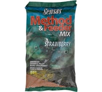 Прикормка SENSAS 3000 METHOD FEEDER Strawberry 1 кг 26072