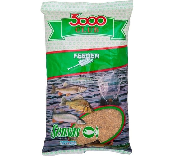 Прикормка SENSAS 3000 Club FEEDER Bream 1 кг 64201 1