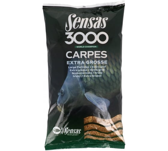 Прикормка SENSAS 3000 CARP Extra Grosse 1 кг 03931 1