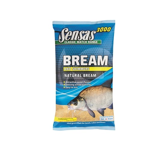 Прикормка SENSAS 3000 NATURAL BREAM 1 кг 71381