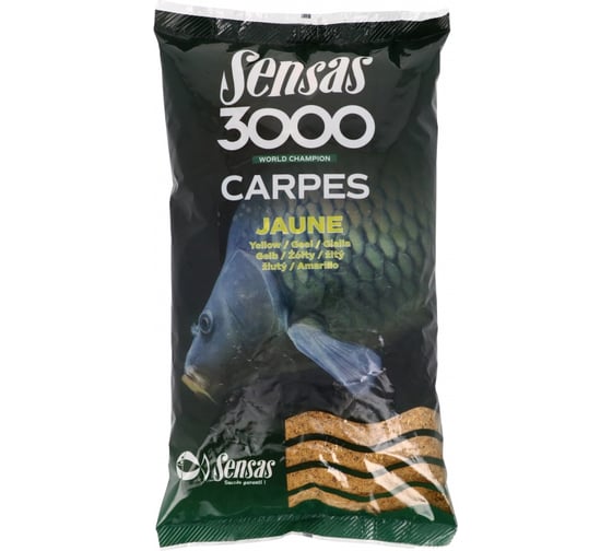 Прикормка SENSAS 3000 CARP Jaune 1 кг 00221