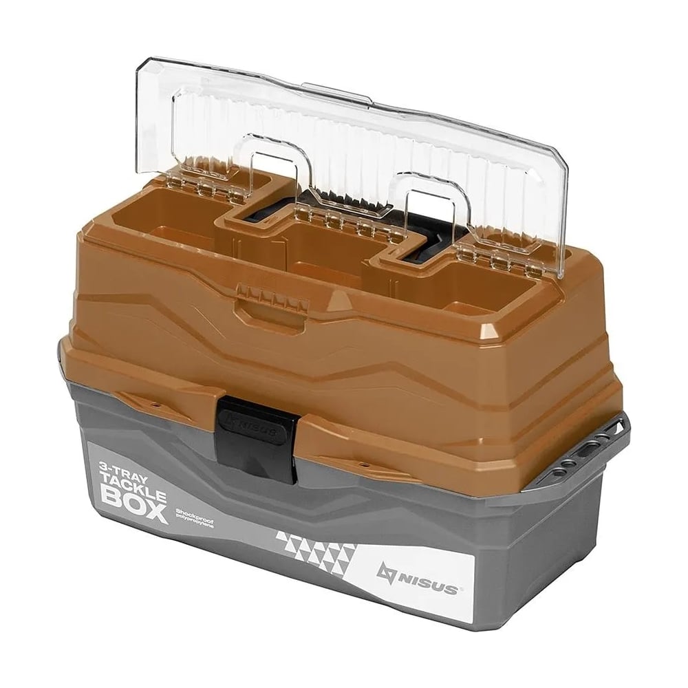 Nisus Ящик для снастей Tackle Box трехполочный золотой 00000242374 ...
