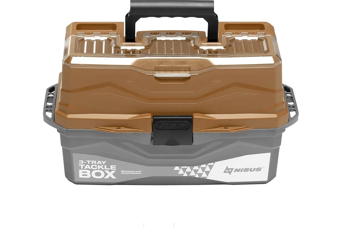 Nisus Ящик для снастей Tackle Box трехполочный золотой 00000242374 ...