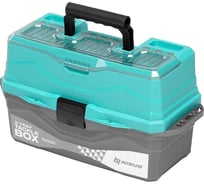 Nisus Ящик для снастей Tackle Box трехполочный бирюзовый 00000242315