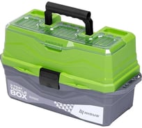 Nisus Ящик для снастей Tackle Box трехполочный зеленый 00000237608