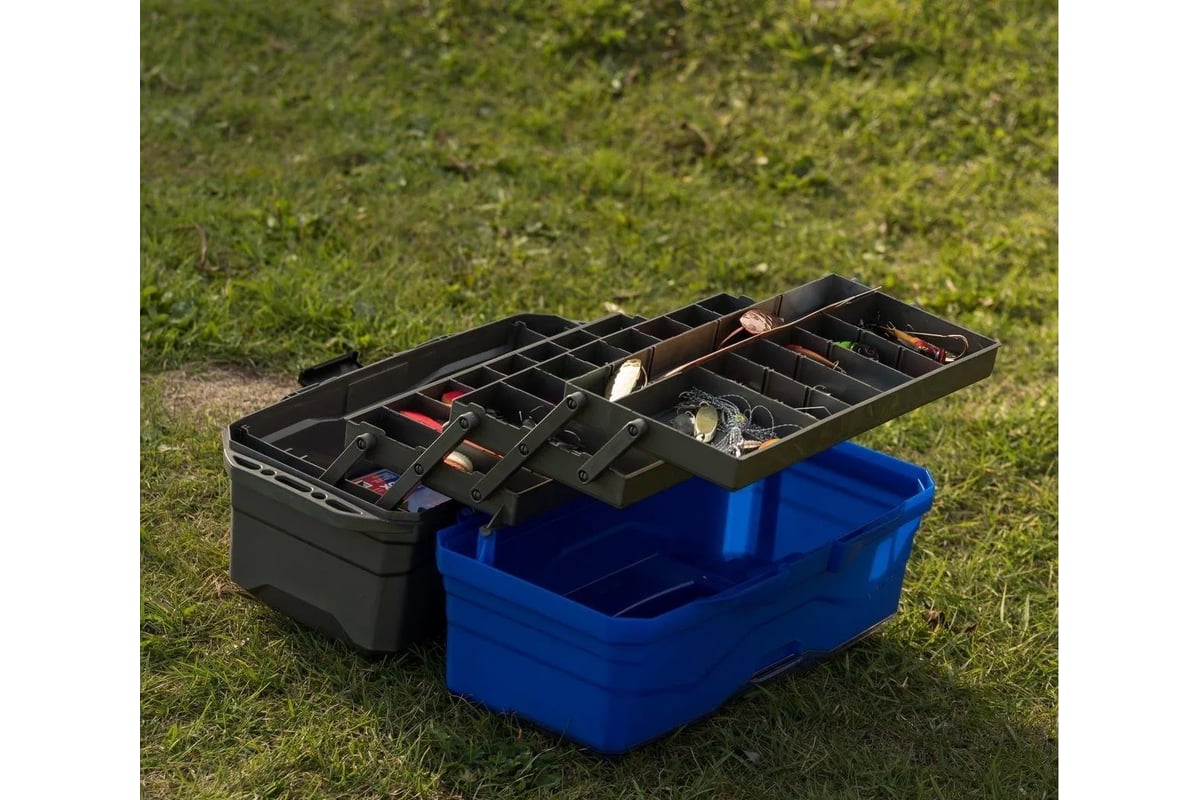 Nisus Ящик для снастей Tackle Box трехполочный синий N-TB-3-B 241403 ...