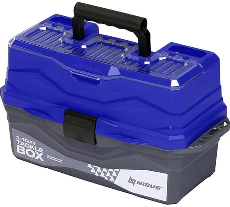 Nisus Ящик для снастей Tackle Box трехполочный синий N-TB-3-B 241403