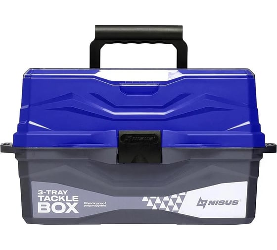 Nisus Ящик для снастей Tackle Box трехполочный синий N-TB-3-B 241403