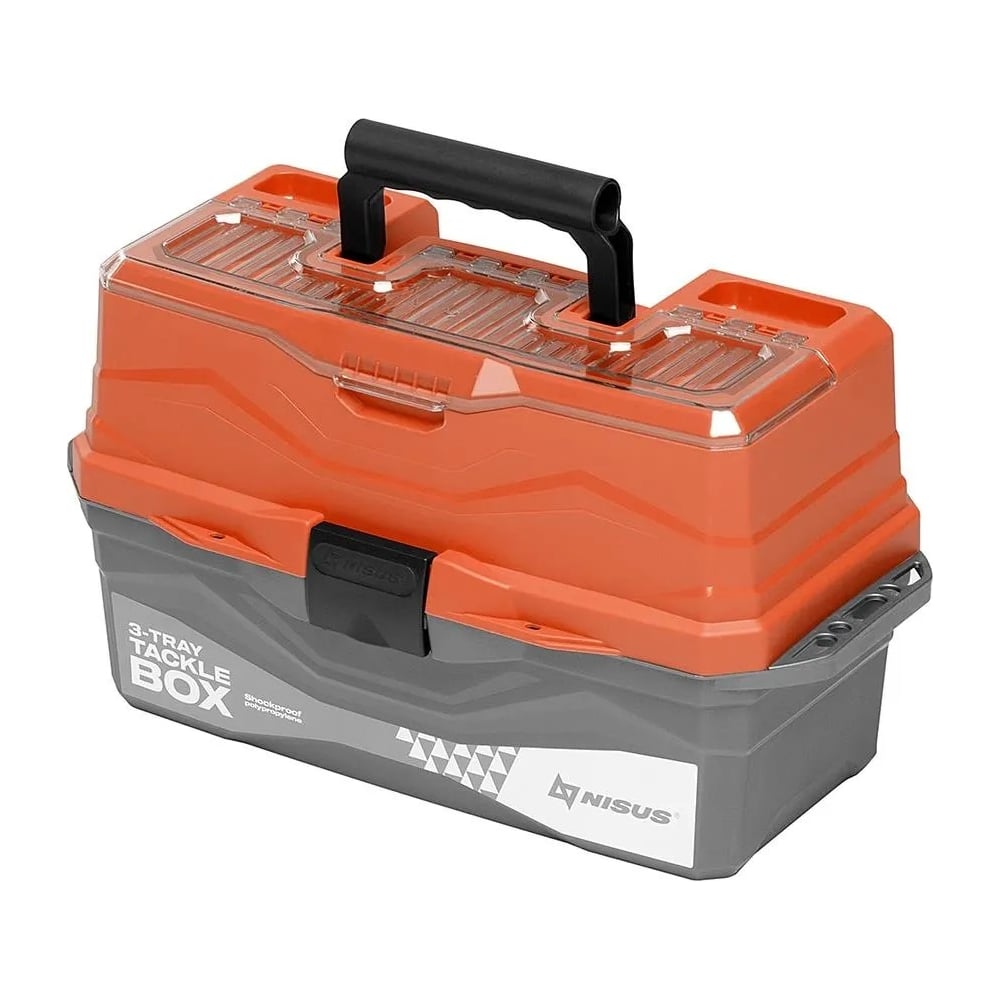 Nisus Ящик для снастей Tackle Box трехполочный оранжевый 00000241404 ...