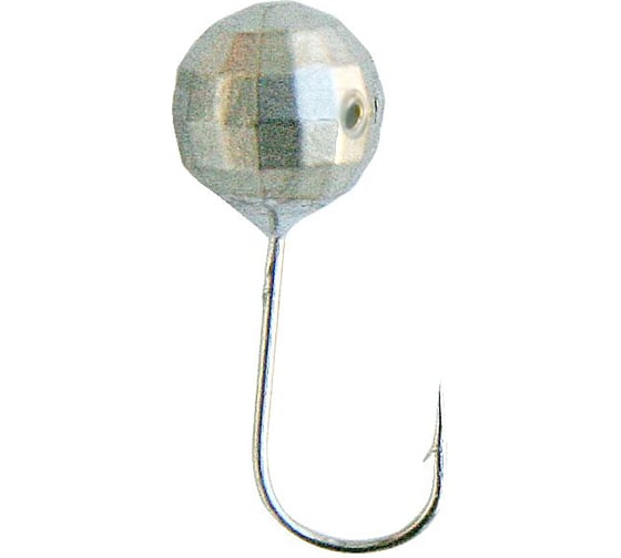 Вольфрамовая мормышка DIXXON Шар с отверстием, d4.5, серебро, 10 шт 0026796 1