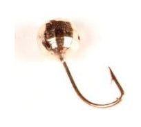 Вольфрамовая мормышка DIXXON Шар с отверстием фигурный, d5.0, медь, 10 шт 0012883