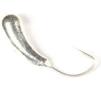 Вольфрамовая мормышка DIXXON Уралка с отверстием, d4.0, серебро, 10 шт 0026905