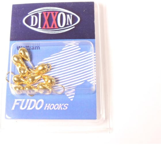 Вольфрамовая мормышка DIXXON Капля с отверстием d5.0, золото, 10 шт 0012971