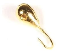 Вольфрамовая мормышка DIXXON Капля с отверстием d6.0, золото, 10 шт 0012966