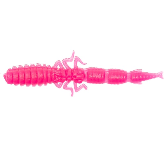 Силиконовая приманка Ojas DRAGONFRY-52 розовый fluo, чеснок, 16шт/банка DR52-16c/105/2 1