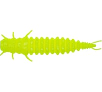 Силиконовая приманка Ojas Reit-37 Chartreuse fluo, чеснок, 14шт/банка Re37-14c/103/2