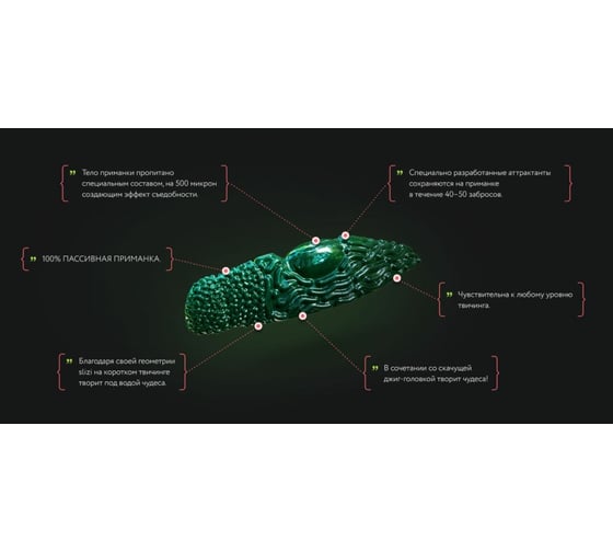 Силиконовая приманка Ojas Slizi-33 оранжевый fluo, чеснок, 12шт/банка Sl33-12c/102/2