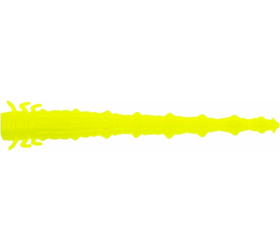 Силиконовая приманка Ojas Assa-63 Chartreuse fluo, чеснок, 12шт/банка As63-12c/103/2
