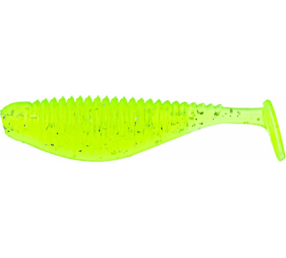 Силиконовая приманка Ojas Nanoshad-77 Chartreuse tr, рак-рыба, 9шт/блистер OJ-20064 1