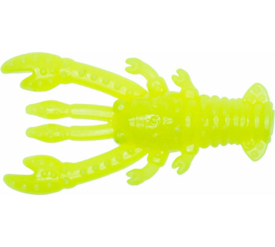 Силиконовая приманка Ojas Rachek-21 Chartreuse fluo, чеснок, 10шт/банка Ra21-10c/103/2