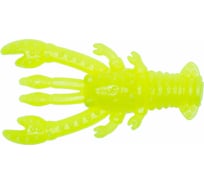 Силиконовая приманка Ojas Rachek NJ-17 Chartreuse fluo, рак-рыба, 18шт/банка RaNJ17-18c/103/4