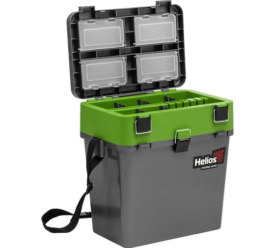 Helios Ящик рыболовный зимний серый/салатовый HS-IB-19-GG 00000275841