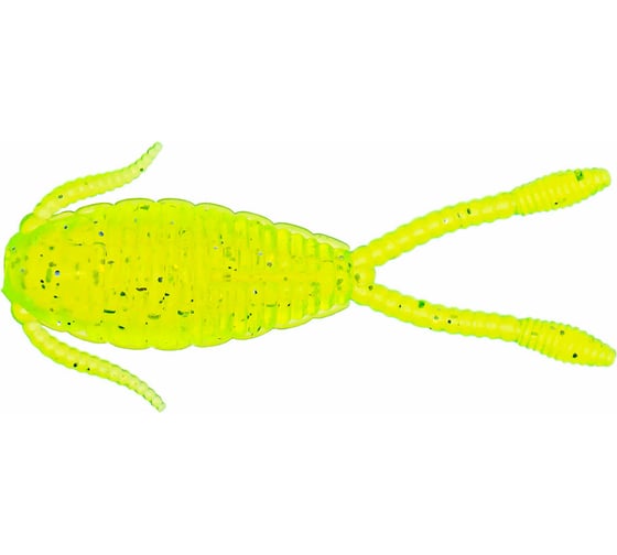 Силиконовая приманка Ojas Tisbe-27 Chartreuse tr, рак-рыба, 9шт/блистер OJ-20010 1