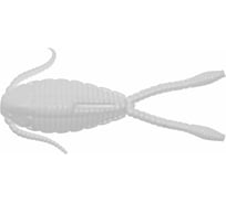 Силиконовая приманка Ojas Tisbe-27 белый fluo, чеснок, 12шт/банка Ti27-12c/101/2