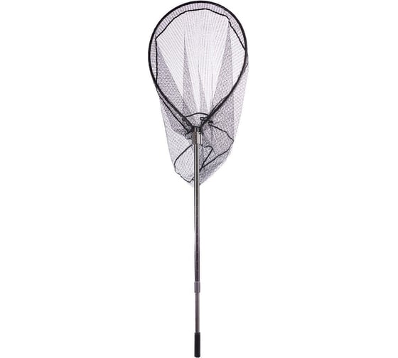 Телескопический складной подсачек Nisus N-FJE-Y80602302-R, 80x60 см, длина 230 см, сетка прорезиненная 00000247977