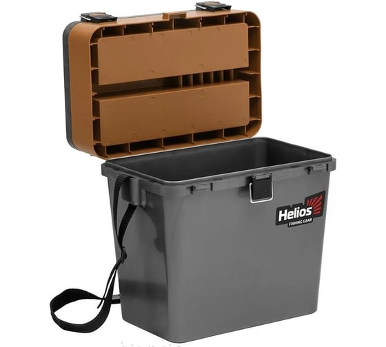 Helios Ящик рыболовный зимний серый/золото HS-IB-19-GGo 00000275807
